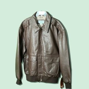 Leather Bomber Coat 100% Genuine Leather BRAND NEW!!!